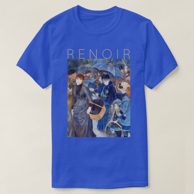 Auguste Renoir Der Herbst der Umbrellas T-Shirt (Design vorne)