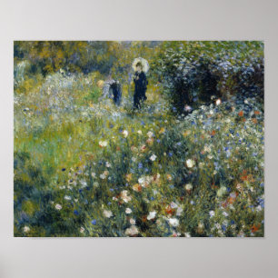 Auguste Renoir - Frau mit Parasol im Garten Poster