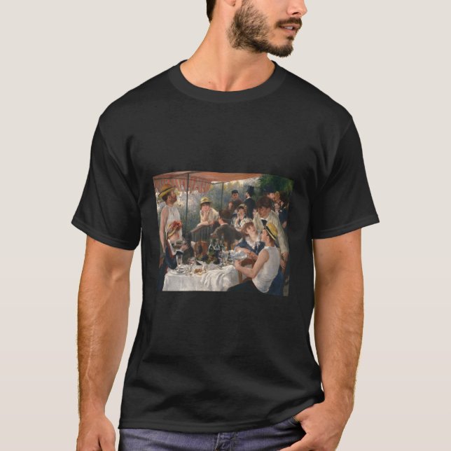 Auguste Renoir Luncheon der Bootspole T-Shirt (Vorderseite)
