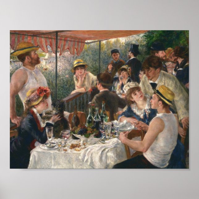 Auguste Renoir - Mittagessen im Party Poster (Vorne)