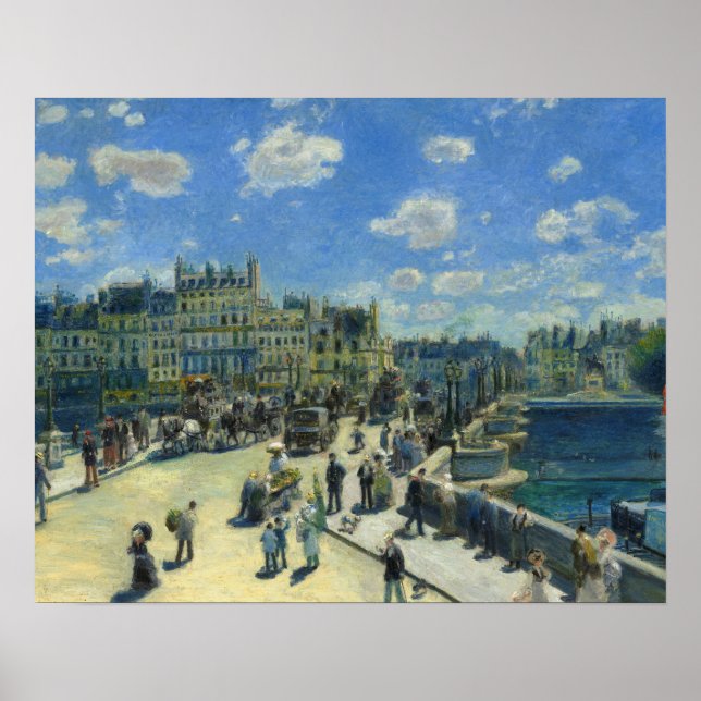 Auguste Renoir - Pont Neuf, Paris Poster (Vorne)