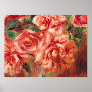 Auguste Renoir - Rosen in einem Vase Poster