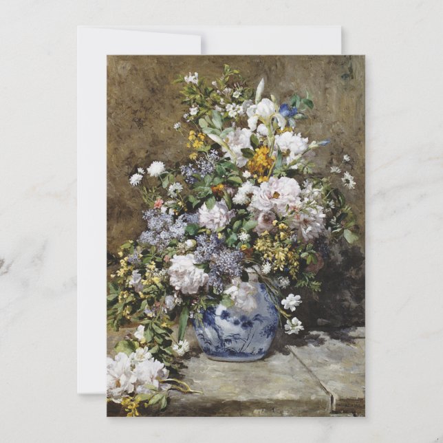Auguste Renoir - Spring Bouquet Feiertagskarte (Vorderseite)