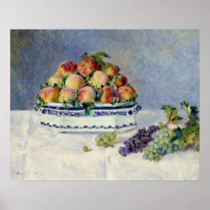 Auguste Renoir - Stillleben mit Pfirsichen und Tra Poster