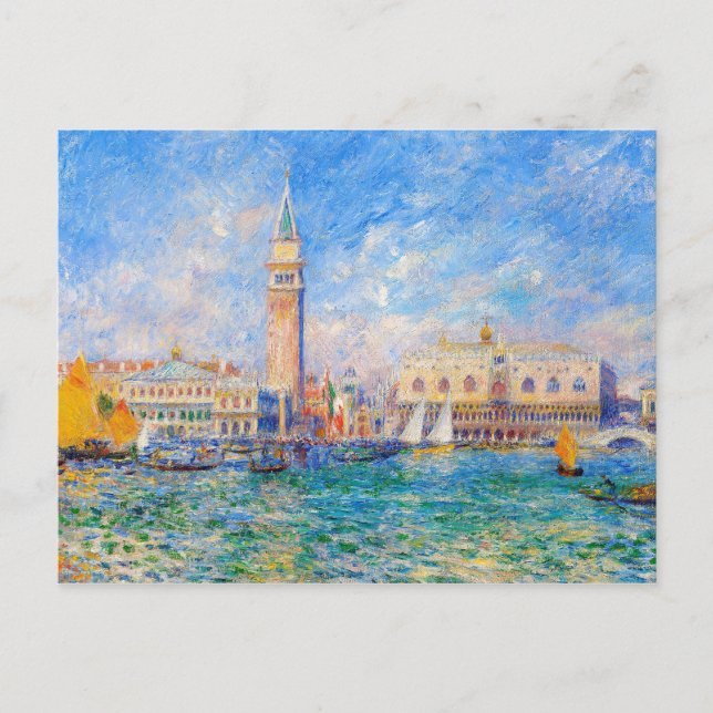 Auguste Renoir - The Doges Palace Venice Postkarte (Vorderseite)