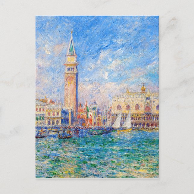 Auguste Renoir - The Doges Palace Venice Postkarte (Vorderseite)