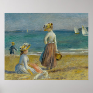 Auguste Renoir - Zahlen zum Strand Poster