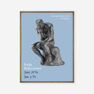 Auguste Rodin Thinker Kunstausstellung Print Poster
