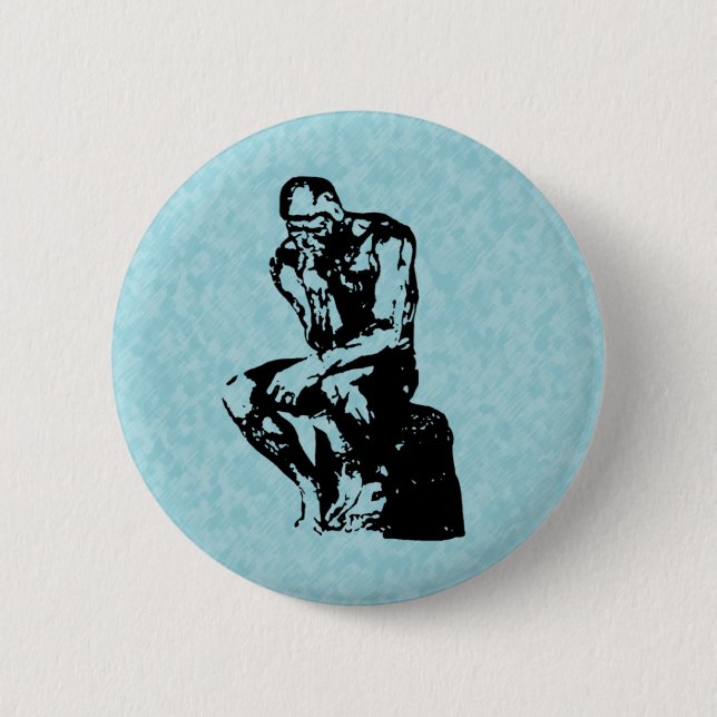 Auguste Rodin Thinker Light Cycle Button (Vorderseite)