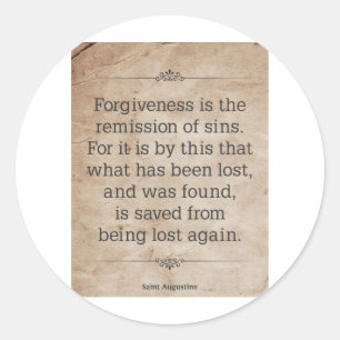 Augustine #2 runder aufkleber