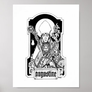 Augustine des Hippo 8" x 10" Print Poster