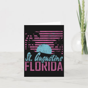 Augustine Florida Fl Citrus Staat Miami Vibes Karte