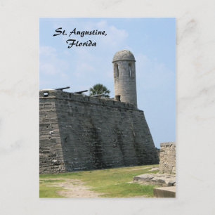 Augustine Florida Fort castillo de san marcos Postkarte