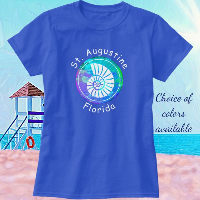 Augustine Florida Hübsch Nautilus Seashell T-Shirt (Von Creator hochgeladen)