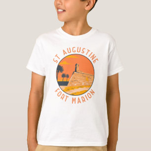 Augustine Florida Retro Distressed Circle T-Shirt