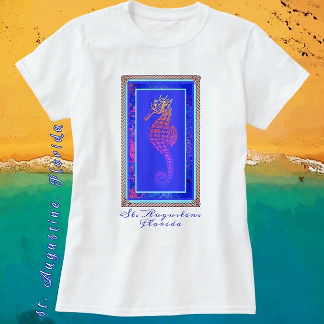 Augustine Florida Seepferd T - Shirt (Von Creator hochgeladen)