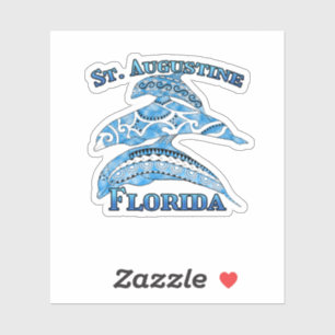 Augustine Florida Vacation Delphine Aufkleber