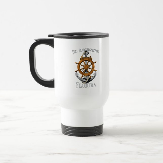 Augustine Florida Vacation Nautical Anchor Hel Reisebecher (Links)