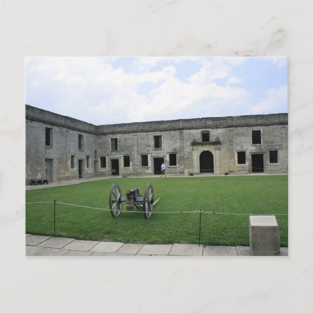 Augustine Fort Castillo de San Marcos II Postkarte (Vorderseite)