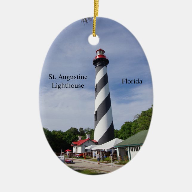 Augustine-Leuchtturm Keramik Ornament (Vorne)