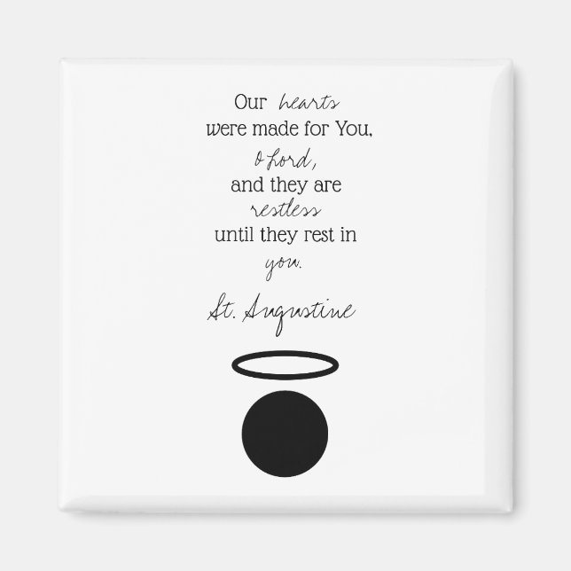 Augustine Quote Magnet (Vorne)