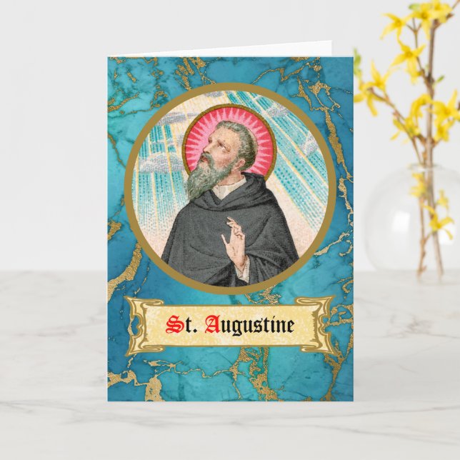 Augustine von Hippo (SAU 047; Einzelheiten) Karte (Gelbe Blume)