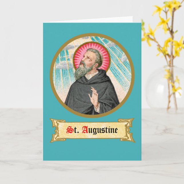 Augustine von Hippo (SAU 047; Einzelheiten) Karte (Gelbe Blume)