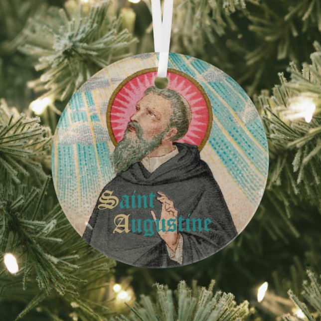 Augustine von Hippo (SAU 047; Einzelheiten) Ornament Aus Glas (InSitu)