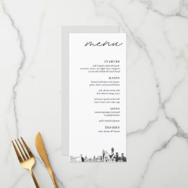 Augustine Wedding Reception Dinner Menu Menükarte