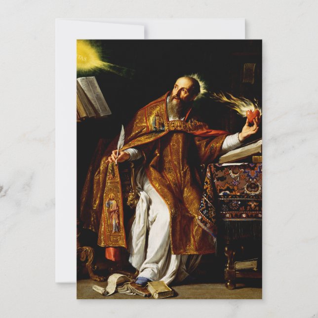 Augustinus von Hippo Einladung (Vorderseite)