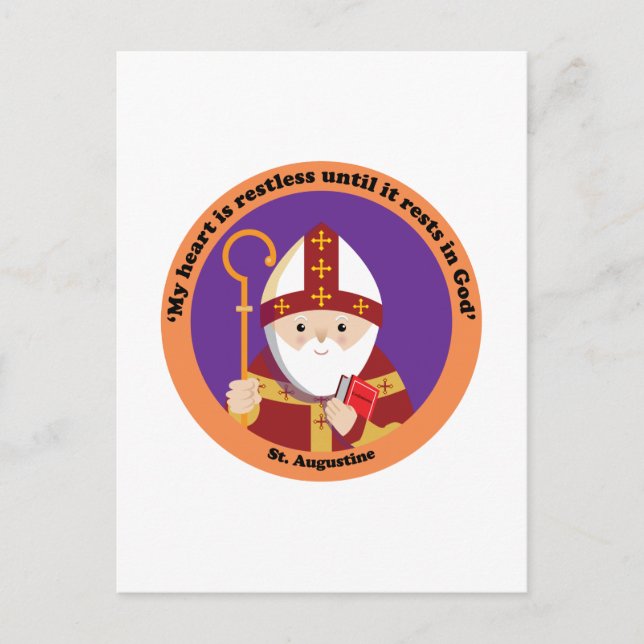 Augustinus von Hippo Postkarte (Vorderseite)