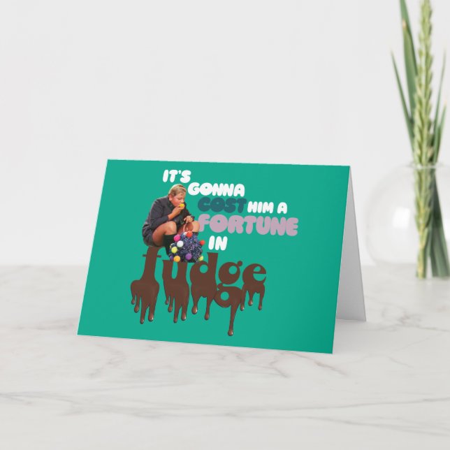 Augustus Gloop - Ein Glück in Fudge Karte (Vorderseite)