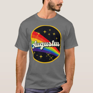 Augustus Rainbow im Weltraum Vintager Stil T-Shirt
