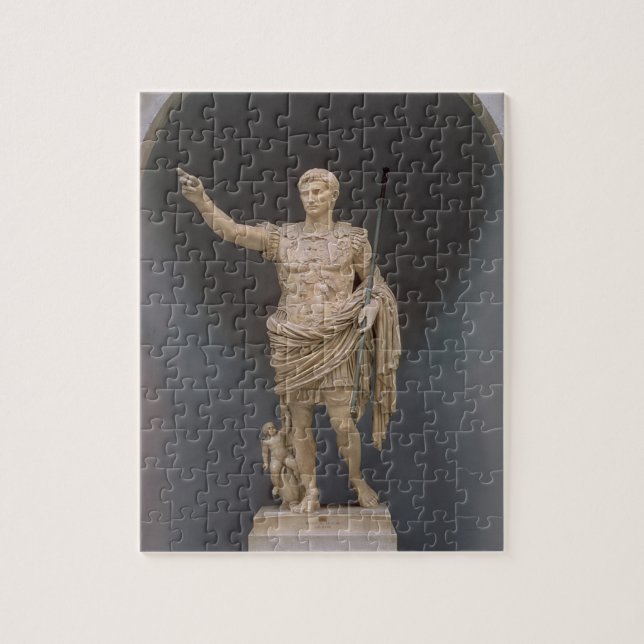 Augustus von Prima Porta, c.20 BC (Marmor) Puzzle (Vertikal)