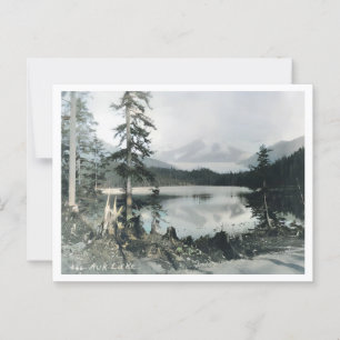 Auk Lake, Alaska, Vintag Inspiriert Postkarte