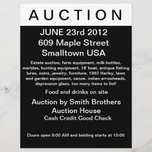 Auktionsflyer Flyer