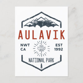Aulavik Nationalpark Kanada Vintag Postkarte