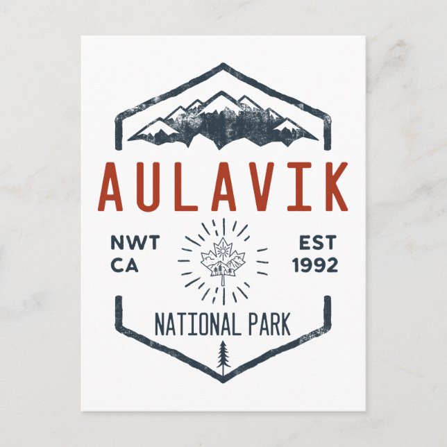 Aulavik Nationalpark Kanada Vintag Postkarte (Vorderseite)