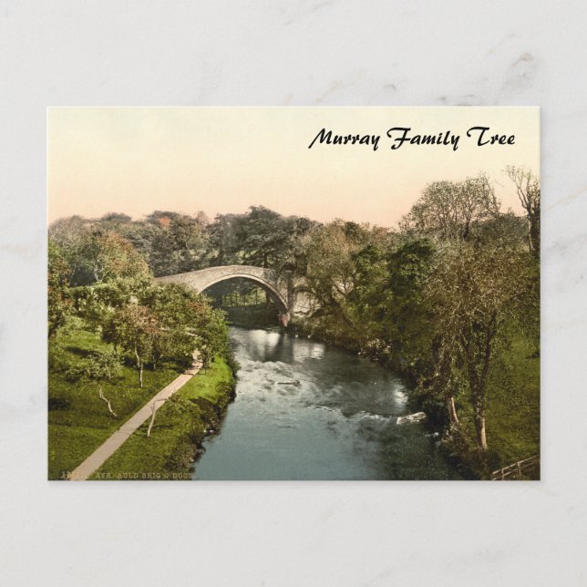Auld Brig O'Doon, Ayrshire, Schottland Postkarte (Vorderseite)