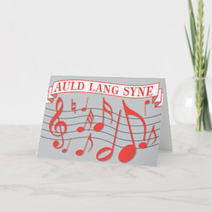 Auld Lang Syne Feiertagskarte