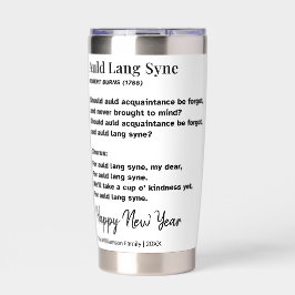 Auld Lang Syne Liedtext Neujahrs Toast Brauch Thermobecher