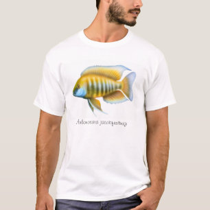 Aulonocara afrikanischer Pfaucichlid-T - Shirt