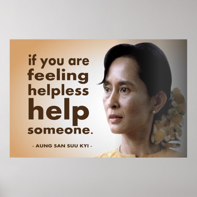 Aung san suu kyi poster (Vorne)