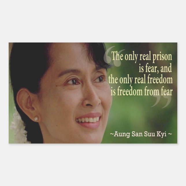 Aung San Suu Kyi Sticker (Vorderseite)