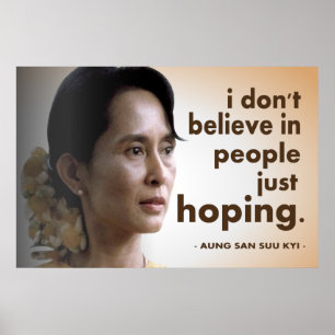 Aung- San Suu Kyizitate Poster