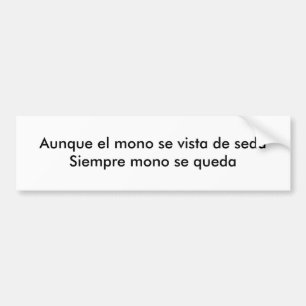 Aunque EL Monose Vista de Seda Autoaufkleber