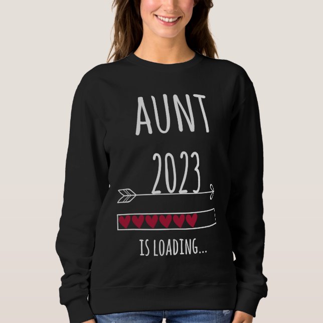 Aunt 2023 pregnancy loading sweatshirt (Vorderseite)