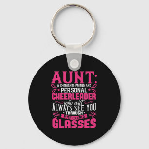 Aunt A Cherished Friend And Personal Cheerleader-0 Schlüsselanhänger