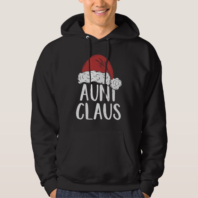 Aunt Claus Christmas Costume  Santa Matching Famil Hoodie (Vorderseite)