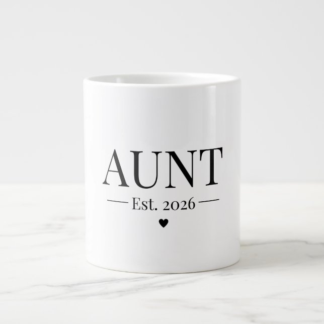 Aunt Established 2026 Jumbo-Tasse (Vorderseite)